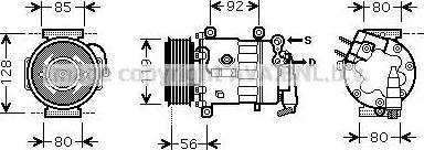 Ava Quality Cooling PE K329 - Kompresors, Gaisa kond. sistēma autospares.lv