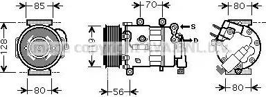 Ava Quality Cooling PE K324 - Kompresors, Gaisa kond. sistēma www.autospares.lv