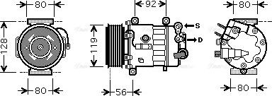 Ava Quality Cooling PE K320 - Kompresors, Gaisa kond. sistēma autospares.lv