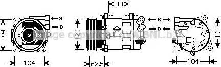 Ava Quality Cooling PE K321 - Kompresors, Gaisa kond. sistēma www.autospares.lv