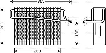 Ava Quality Cooling PE V039 - Iztvaikotājs, Gaisa kondicionēšanas sistēma www.autospares.lv