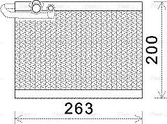 Ava Quality Cooling PEV351 - Iztvaikotājs, Gaisa kondicionēšanas sistēma www.autospares.lv