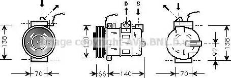 Ava Quality Cooling PR K040 - Kompresors, Gaisa kond. sistēma www.autospares.lv