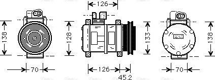 Ava Quality Cooling PR K035 - Kompresors, Gaisa kond. sistēma autospares.lv