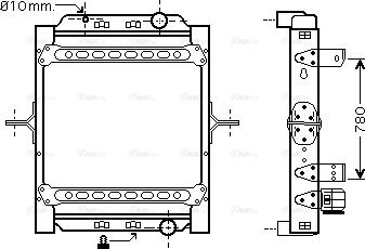 Ava Quality Cooling RE 2073 - Radiators, Motora dzesēšanas sistēma www.autospares.lv