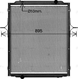 Ava Quality Cooling RE2151 - Radiators, Motora dzesēšanas sistēma www.autospares.lv