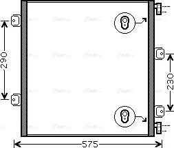 Ava Quality Cooling REA5075 - Kondensators, Gaisa kond. sistēma www.autospares.lv