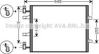 Ava Quality Cooling RT 5459 - Kondensators, Gaisa kond. sistēma www.autospares.lv