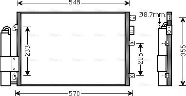 Ava Quality Cooling RT5376D - Kondensators, Gaisa kond. sistēma www.autospares.lv