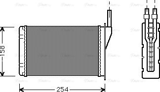 Ava Quality Cooling RT 6087 - Siltummainis, Salona apsilde www.autospares.lv