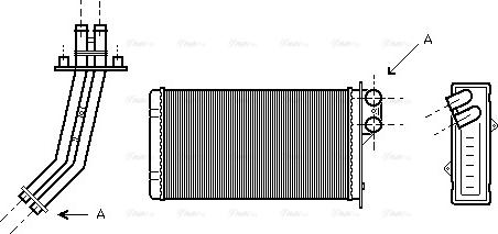 Ava Quality Cooling RT 6170 - Siltummainis, Salona apsilde www.autospares.lv