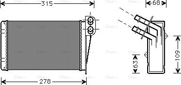 Ava Quality Cooling RT6228 - Siltummainis, Salona apsilde www.autospares.lv