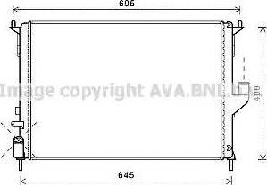 Ava Quality Cooling RT2477 - Radiators, Motora dzesēšanas sistēma www.autospares.lv