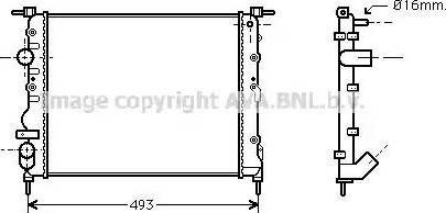 Ava Quality Cooling RT 2271 - Radiators, Motora dzesēšanas sistēma www.autospares.lv