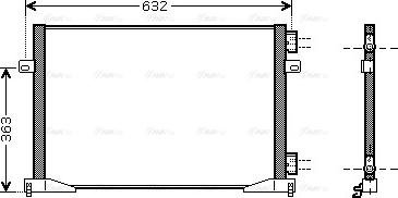 Ava Quality Cooling RTA5391 - Kondensators, Gaisa kond. sistēma www.autospares.lv