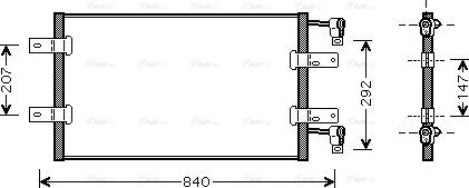 Ava Quality Cooling RTA5314 - Kondensators, Gaisa kond. sistēma www.autospares.lv