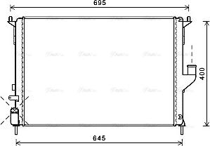 Ava Quality Cooling RTA2477 - Radiators, Motora dzesēšanas sistēma www.autospares.lv