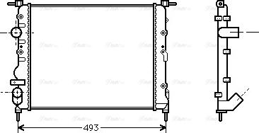 Ava Quality Cooling RTA2218 - Radiators, Motora dzesēšanas sistēma www.autospares.lv