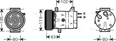 Ava Quality Cooling RTAK440 - Kompresors, Gaisa kond. sistēma www.autospares.lv