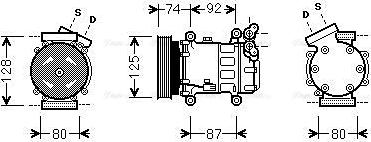 Ava Quality Cooling RTAK452 - Kompresors, Gaisa kond. sistēma autospares.lv