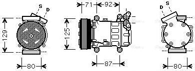 Ava Quality Cooling RTAK401 - Kompresors, Gaisa kond. sistēma autospares.lv