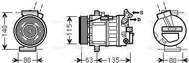 Ava Quality Cooling RTAK485 - Kompresors, Gaisa kond. sistēma www.autospares.lv