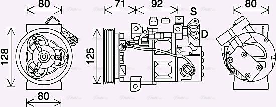 Ava Quality Cooling RTK636 - Kompresors, Gaisa kond. sistēma www.autospares.lv