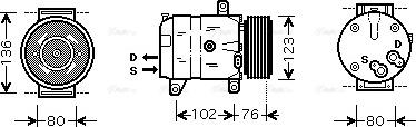 Ava Quality Cooling RTAK069 - Kompresors, Gaisa kond. sistēma www.autospares.lv