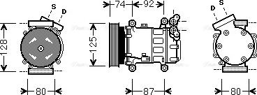 Ava Quality Cooling RT K452 - Kompresors, Gaisa kond. sistēma autospares.lv