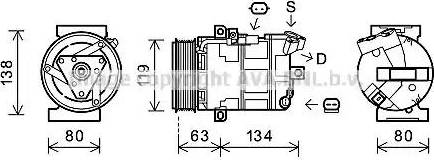 Ava Quality Cooling RTK481 - Kompresors, Gaisa kond. sistēma www.autospares.lv