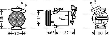 Ava Quality Cooling RT K437 - Kompresors, Gaisa kond. sistēma www.autospares.lv