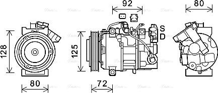 Ava Quality Cooling RTK628 - Kompresors, Gaisa kond. sistēma autospares.lv