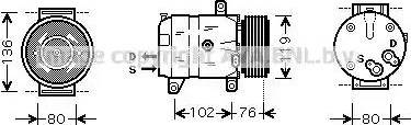 Ava Quality Cooling RT K069 - Kompresors, Gaisa kond. sistēma www.autospares.lv