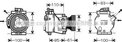 Ava Quality Cooling RT K368 - Kompresors, Gaisa kond. sistēma www.autospares.lv