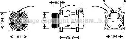 Ava Quality Cooling RT K318 - Kompresors, Gaisa kond. sistēma autospares.lv