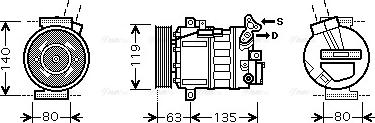 Ava Quality Cooling RT K389 - Kompresors, Gaisa kond. sistēma www.autospares.lv