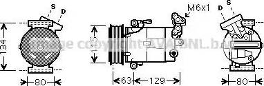 Ava Quality Cooling RT K384 - Kompresors, Gaisa kond. sistēma www.autospares.lv