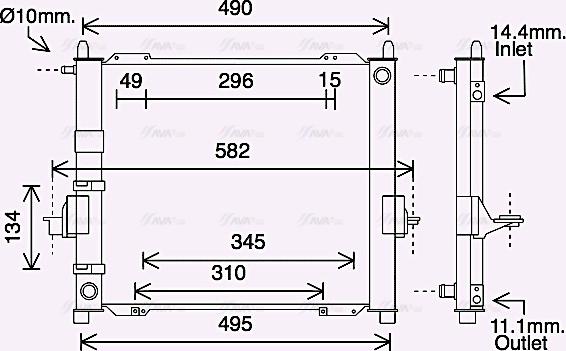 Ava Quality Cooling RTM632 - Dzesēšanas modulis www.autospares.lv