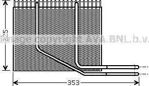 Ava Quality Cooling RT V353 - Iztvaikotājs, Gaisa kondicionēšanas sistēma www.autospares.lv