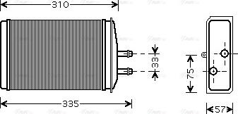 Ava Quality Cooling SA6016 - Siltummainis, Salona apsilde www.autospares.lv