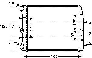 Ava Quality Cooling SAA2005 - Radiators, Motora dzesēšanas sistēma www.autospares.lv