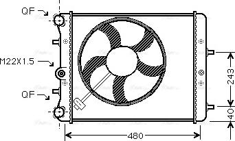 Ava Quality Cooling SAA2013 - Radiators, Motora dzesēšanas sistēma www.autospares.lv