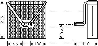 Ava Quality Cooling SAV011 - Iztvaikotājs, Gaisa kondicionēšanas sistēma www.autospares.lv