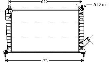 Ava Quality Cooling SB 2062 - Radiators, Motora dzesēšanas sistēma www.autospares.lv