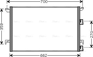 Ava Quality Cooling SBA5058 - Kondensators, Gaisa kond. sistēma www.autospares.lv