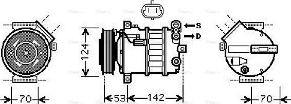 Ava Quality Cooling SB K063 - Kompresors, Gaisa kond. sistēma www.autospares.lv