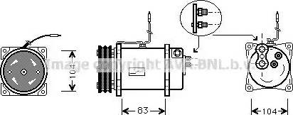 Ava Quality Cooling SB K041 - Kompresors, Gaisa kond. sistēma www.autospares.lv