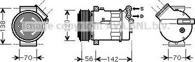 Ava Quality Cooling SB K067 - Kompresors, Gaisa kond. sistēma autospares.lv