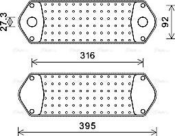 Ava Quality Cooling SC3044 - Eļļas radiators, Motoreļļa www.autospares.lv