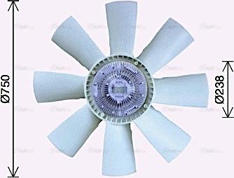 Ava Quality Cooling SCF056 - Ventilators, Motora dzesēšanas sistēma www.autospares.lv